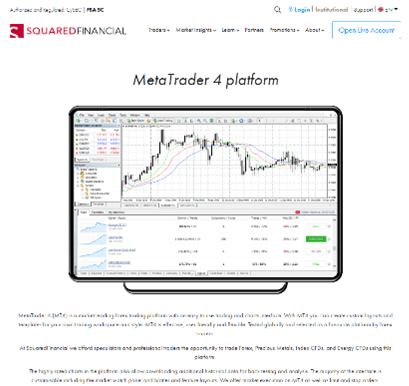 Plataforma MT4 Squared Financial